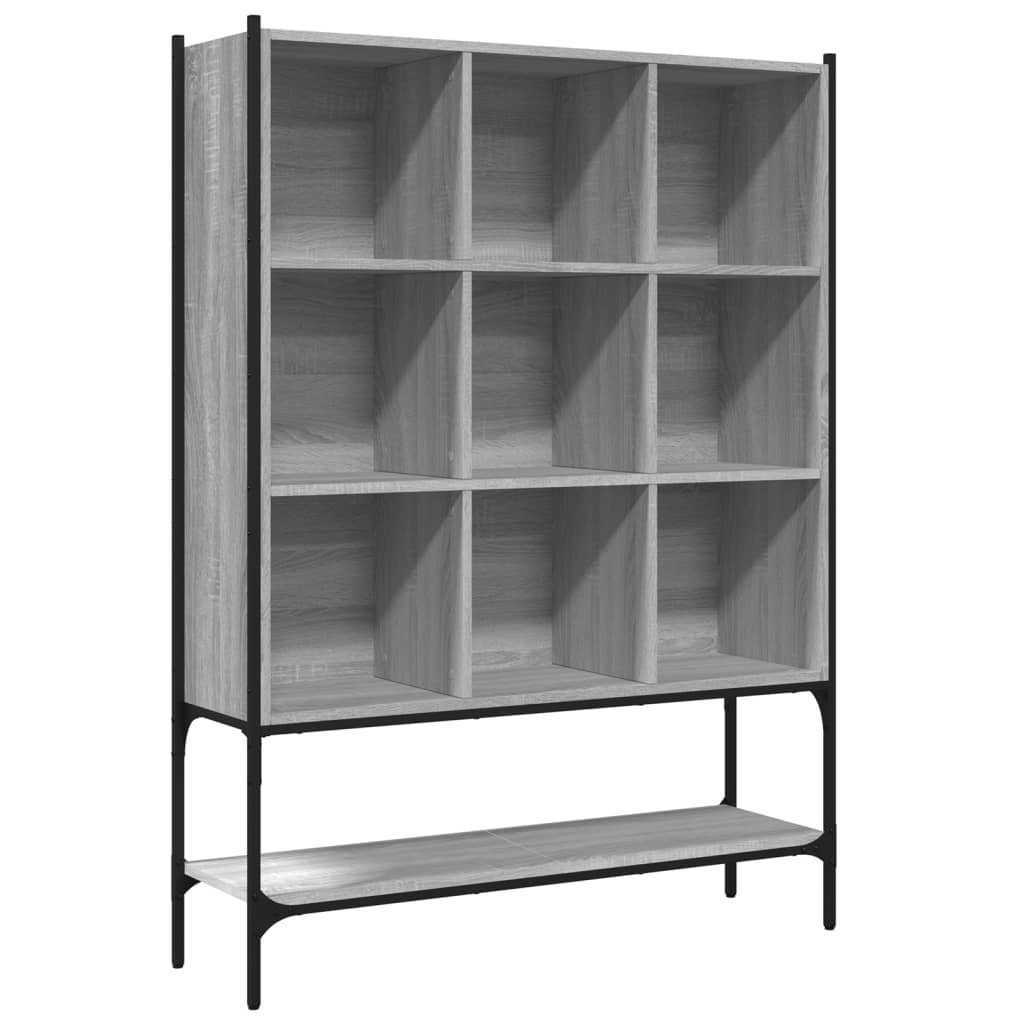 Bibliothèque sonoma gris 102x30x141,5 cm bois d'ingénierie - XIOS
