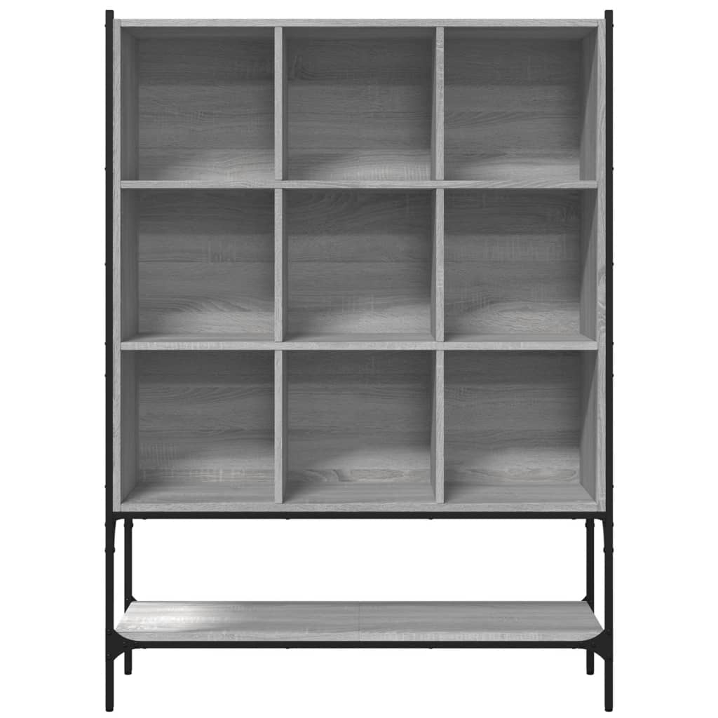 Bibliothèque sonoma gris 102x30x141,5 cm bois d'ingénierie - XIOS