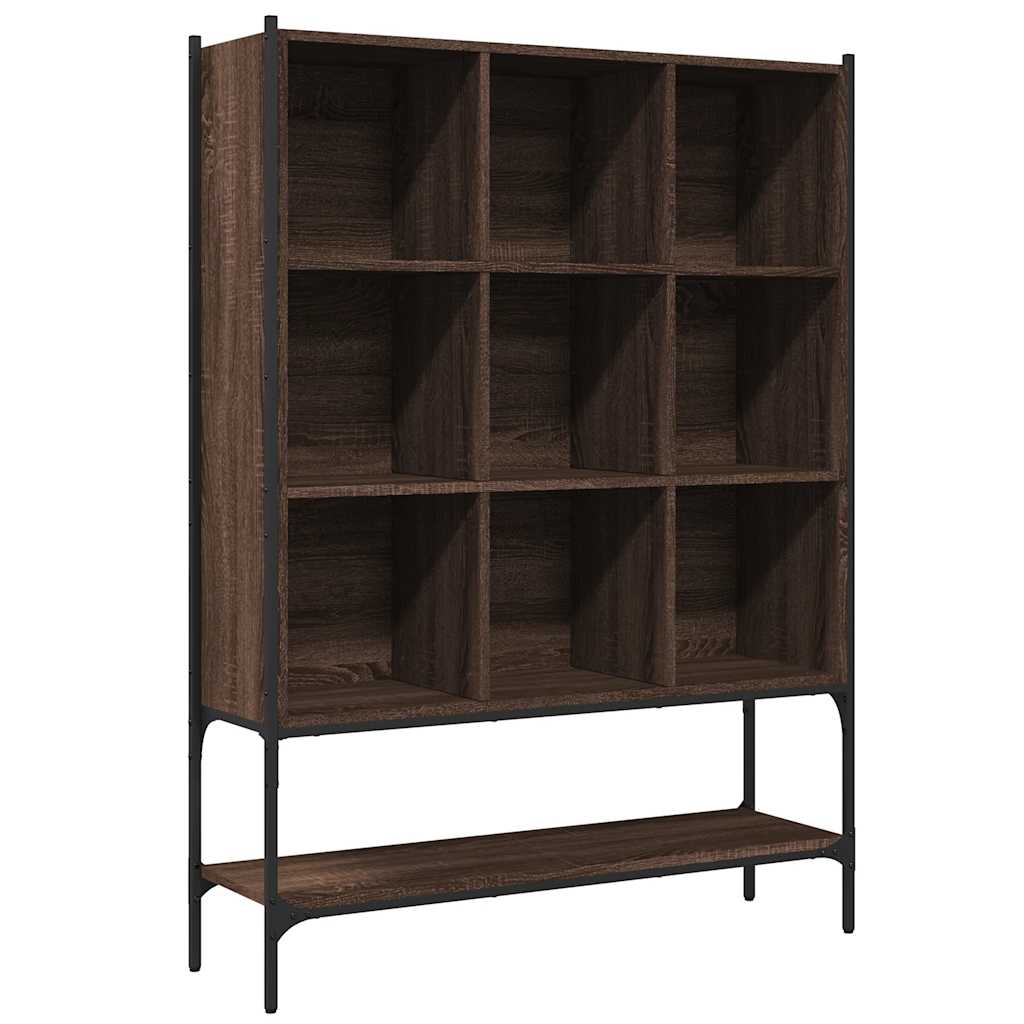 Bibliothèque chêne marron 102x30x141,5 cm bois d'ingénierie - XIOS