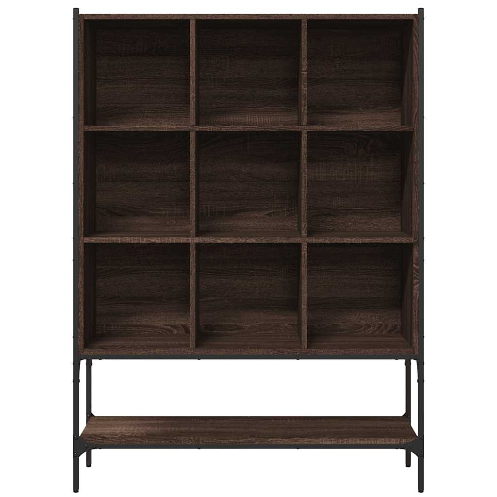 Bibliothèque chêne marron 102x30x141,5 cm bois d'ingénierie - XIOS