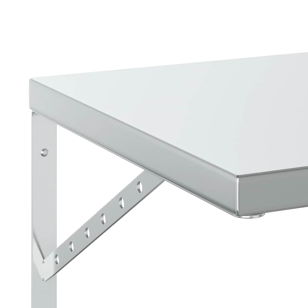 Étagères murales 2 pcs 100x40 cm argenté acier inoxydable - XIOS