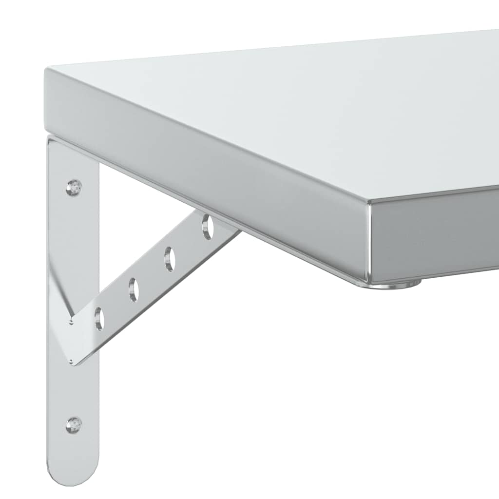 Étagères murales 2 pcs 50x30 cm argenté acier inoxydable - XIOS