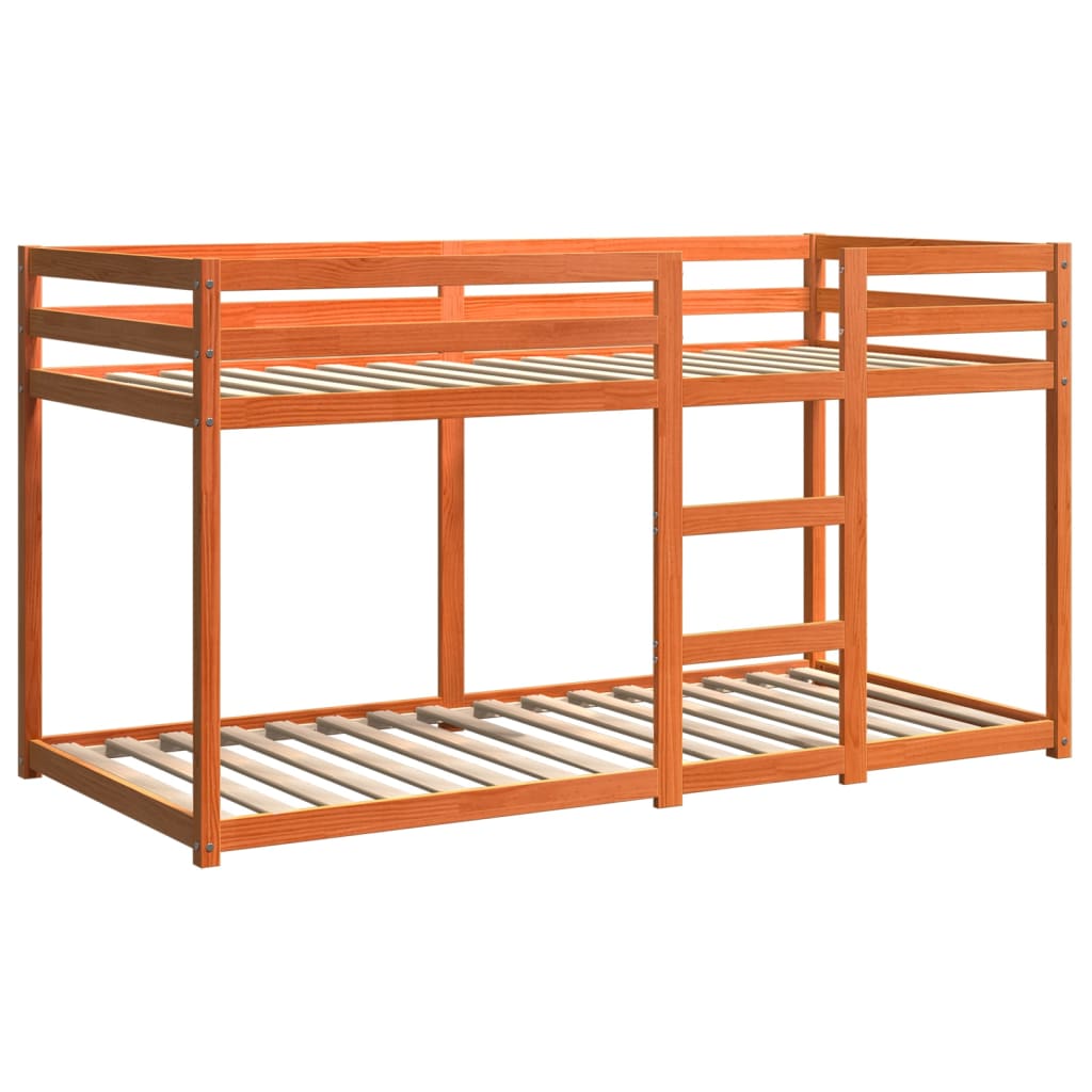 Lit superposé sans matelas cire marron 80x200 cm pin massif - XIOS