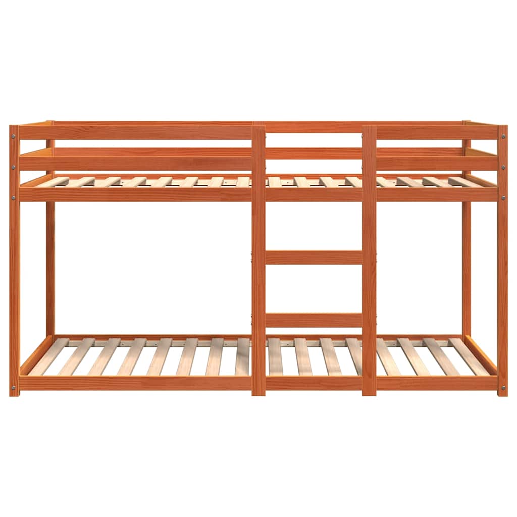Lit superposé sans matelas cire marron 80x200 cm pin massif - XIOS