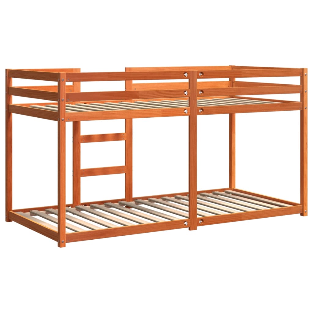 Lit superposé sans matelas cire marron 80x200 cm pin massif - XIOS