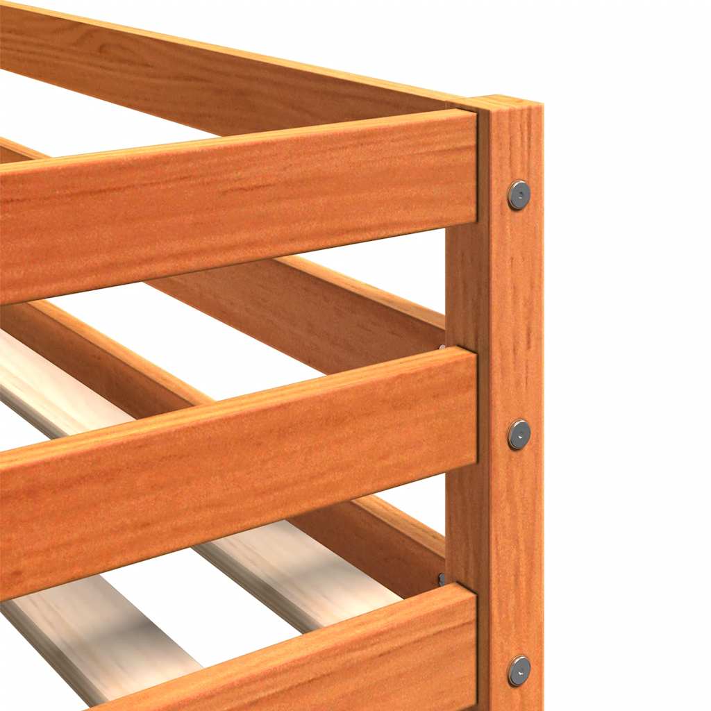 Lit superposé sans matelas cire marron 80x200 cm pin massif - XIOS