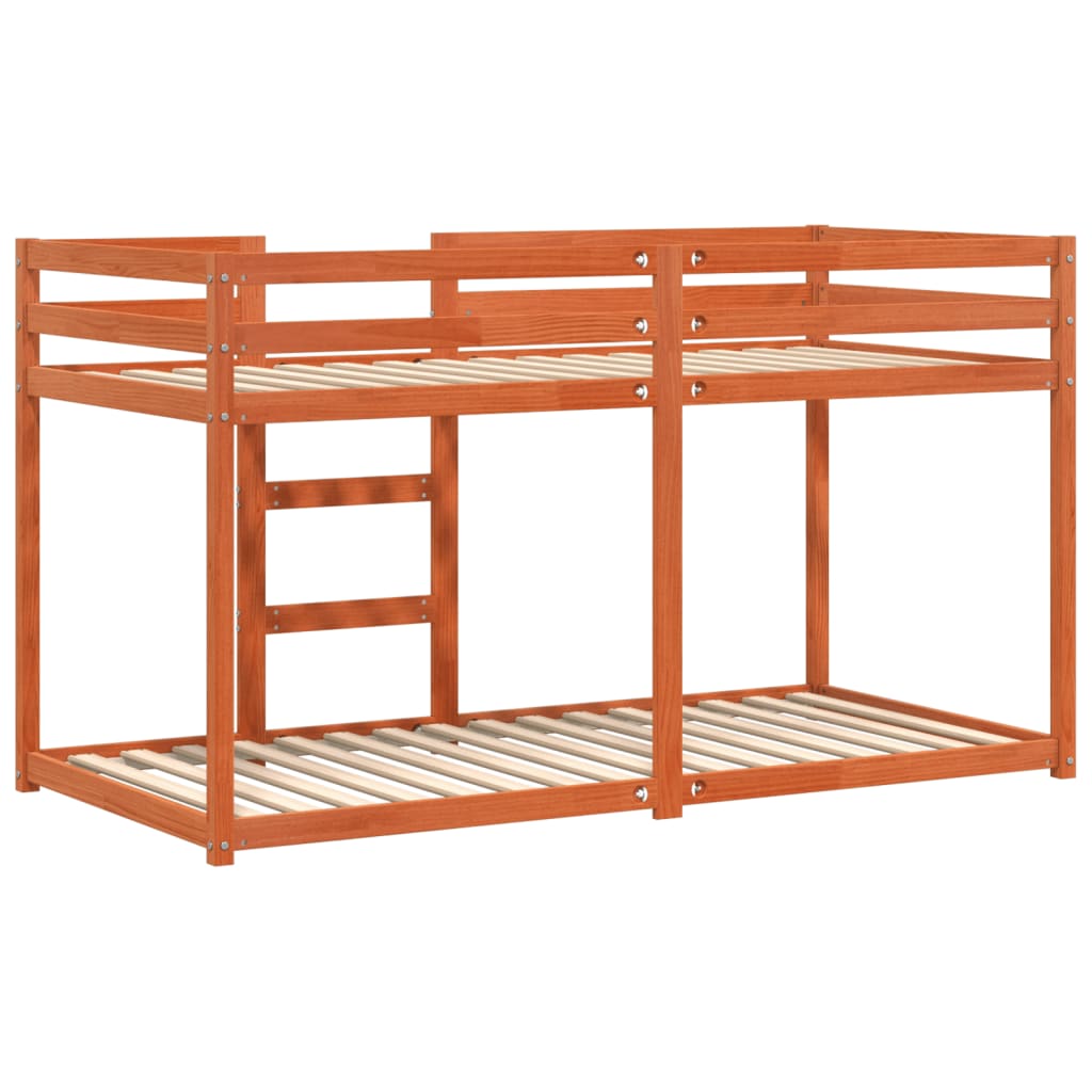 Lit superposé sans matelas cire marron 90x190 cm pin massif - XIOS