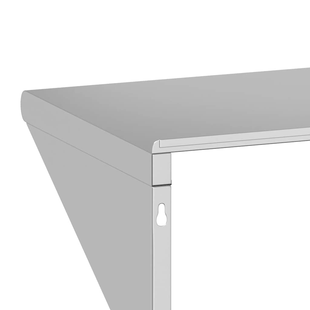 Étagère murale 100x45x31 cm argenté acier inoxydable - XIOS