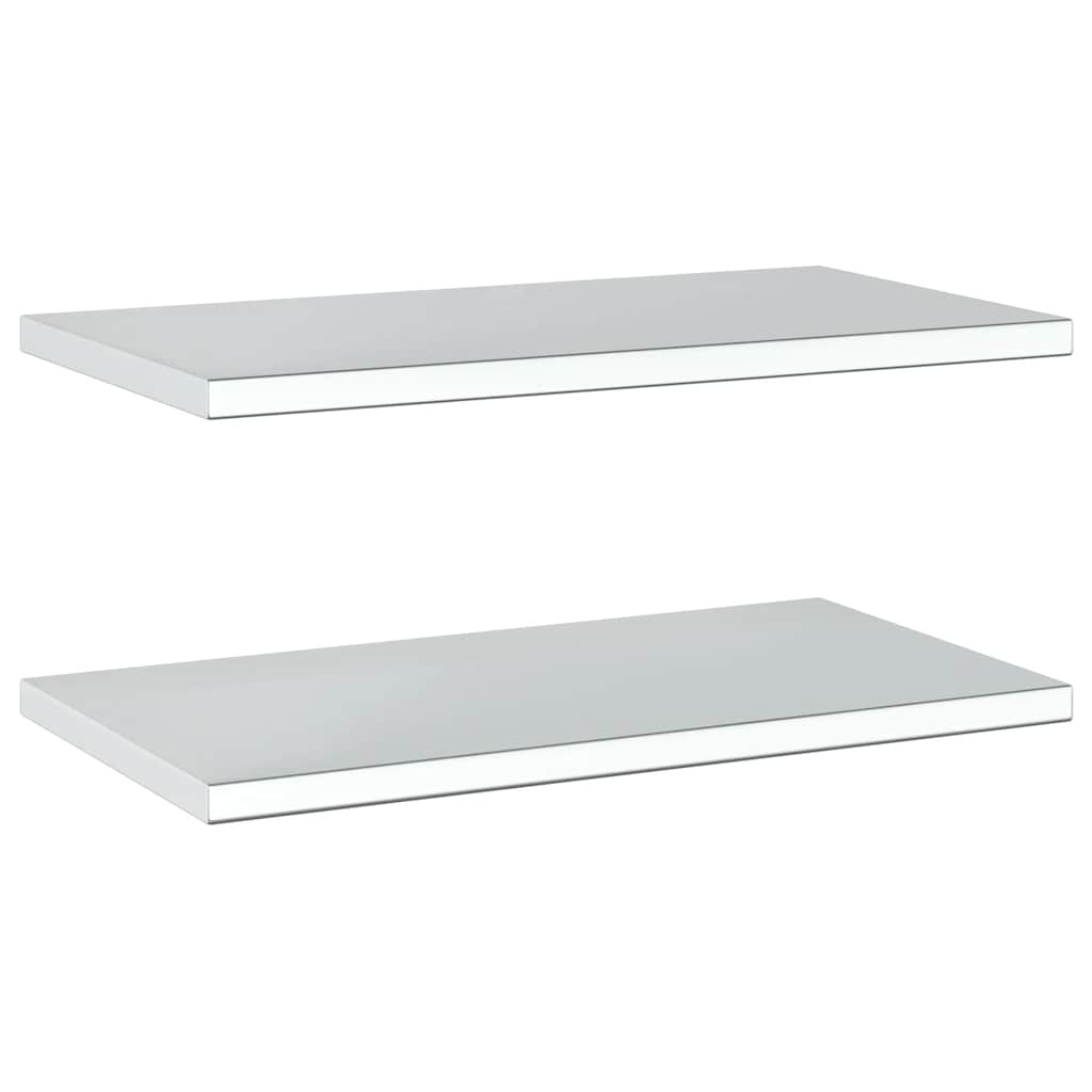 Étagères murales 2 pcs 75x40 cm argenté acier inoxydable - XIOS