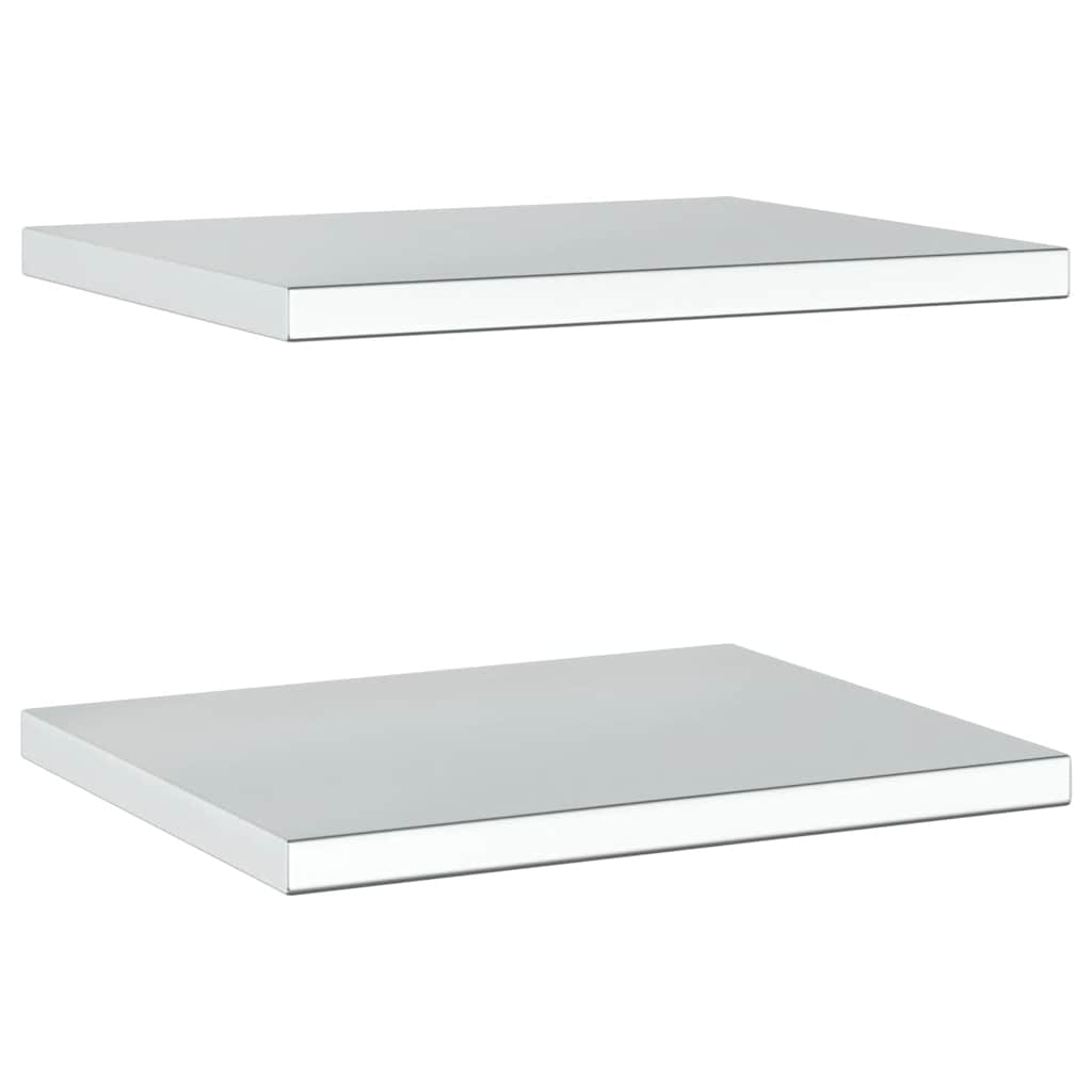 Étagères murales 2 pcs 50x40 cm argenté acier inoxydable - XIOS