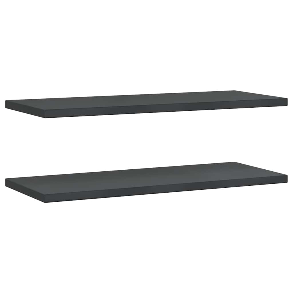 Étagères murales 2 pcs 100x40 cm noir acier inoxydable - XIOS
