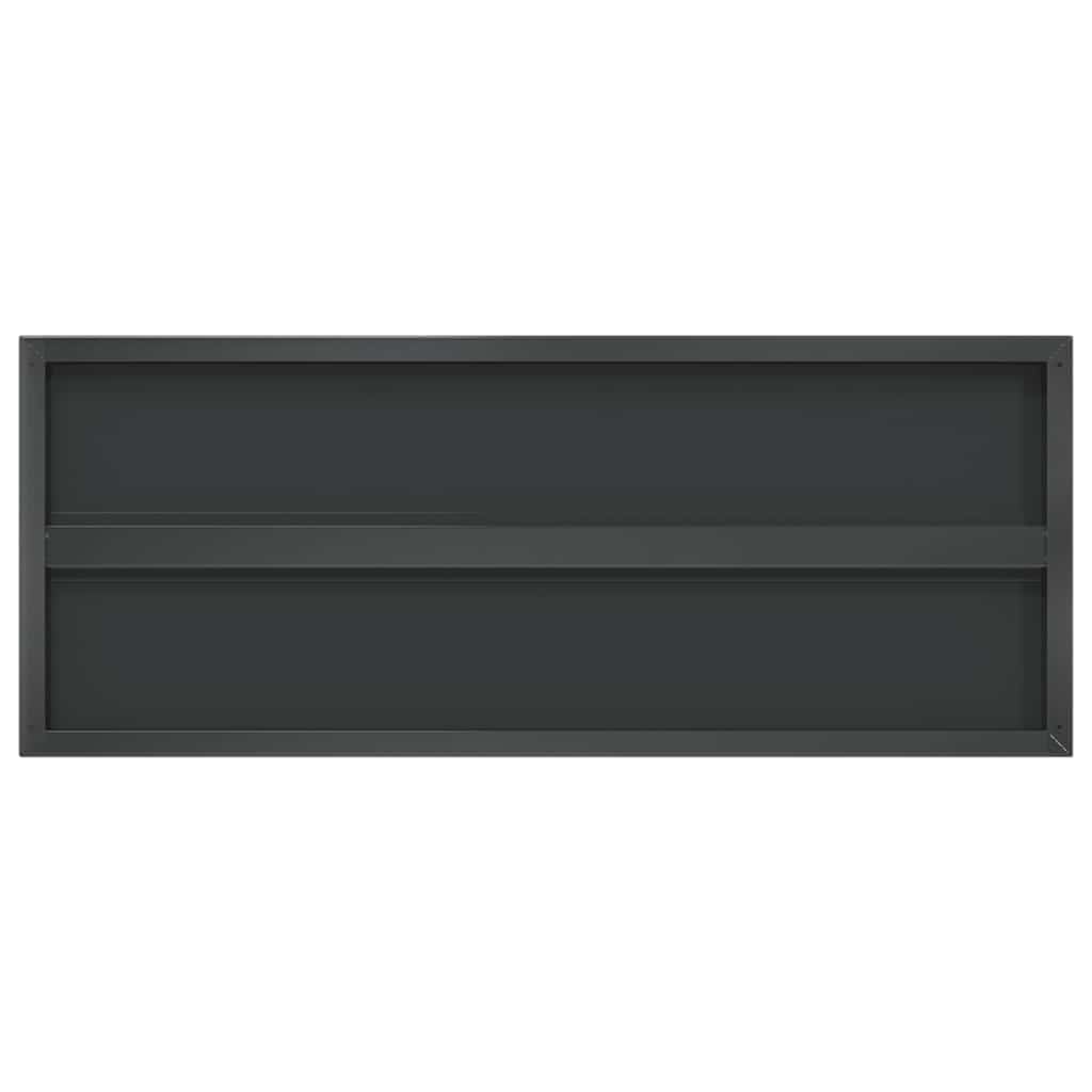 Étagères murales 2 pcs 100x40 cm noir acier inoxydable - XIOS