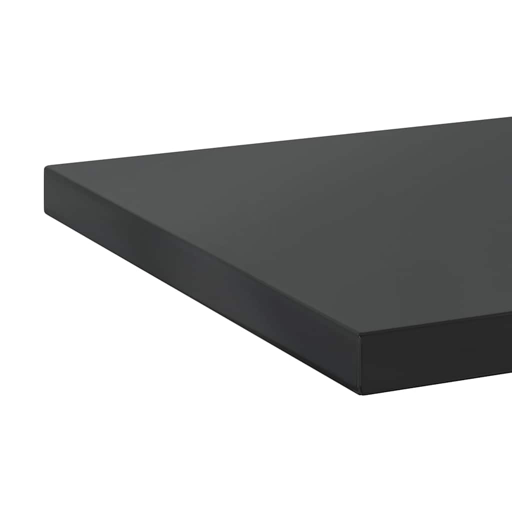 Étagères murales 2 pcs 100x40 cm noir acier inoxydable - XIOS