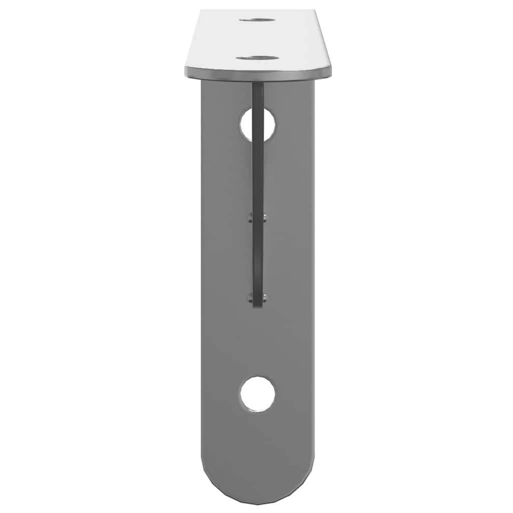 Supports d'étagères 4pcs 15x2,5x11,5cm argenté acier inoxydable - XIOS