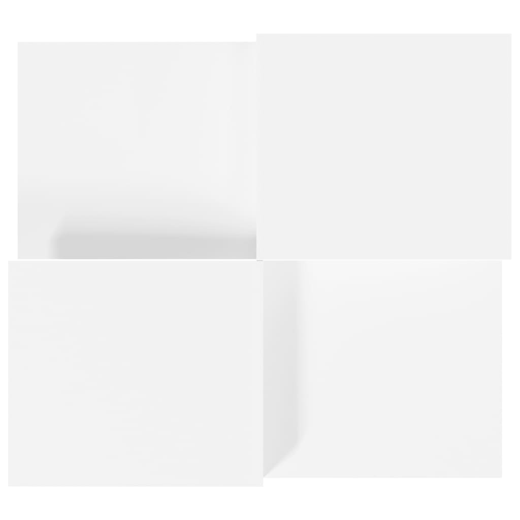 Tables basses 2 pcs blanc bois d'ingénierie - XIOS