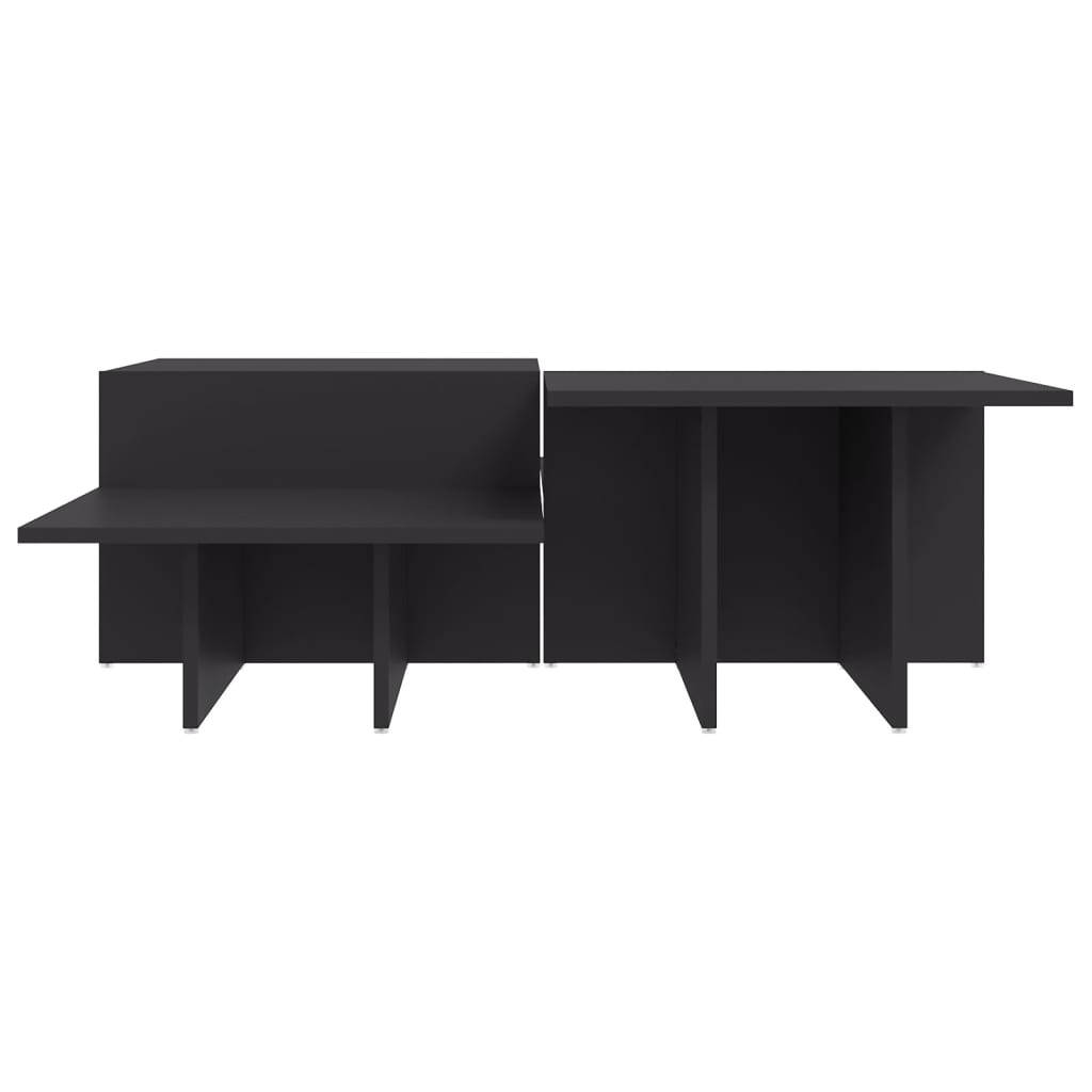 Tables basses 2 pcs gris bois d'ingénierie - XIOS