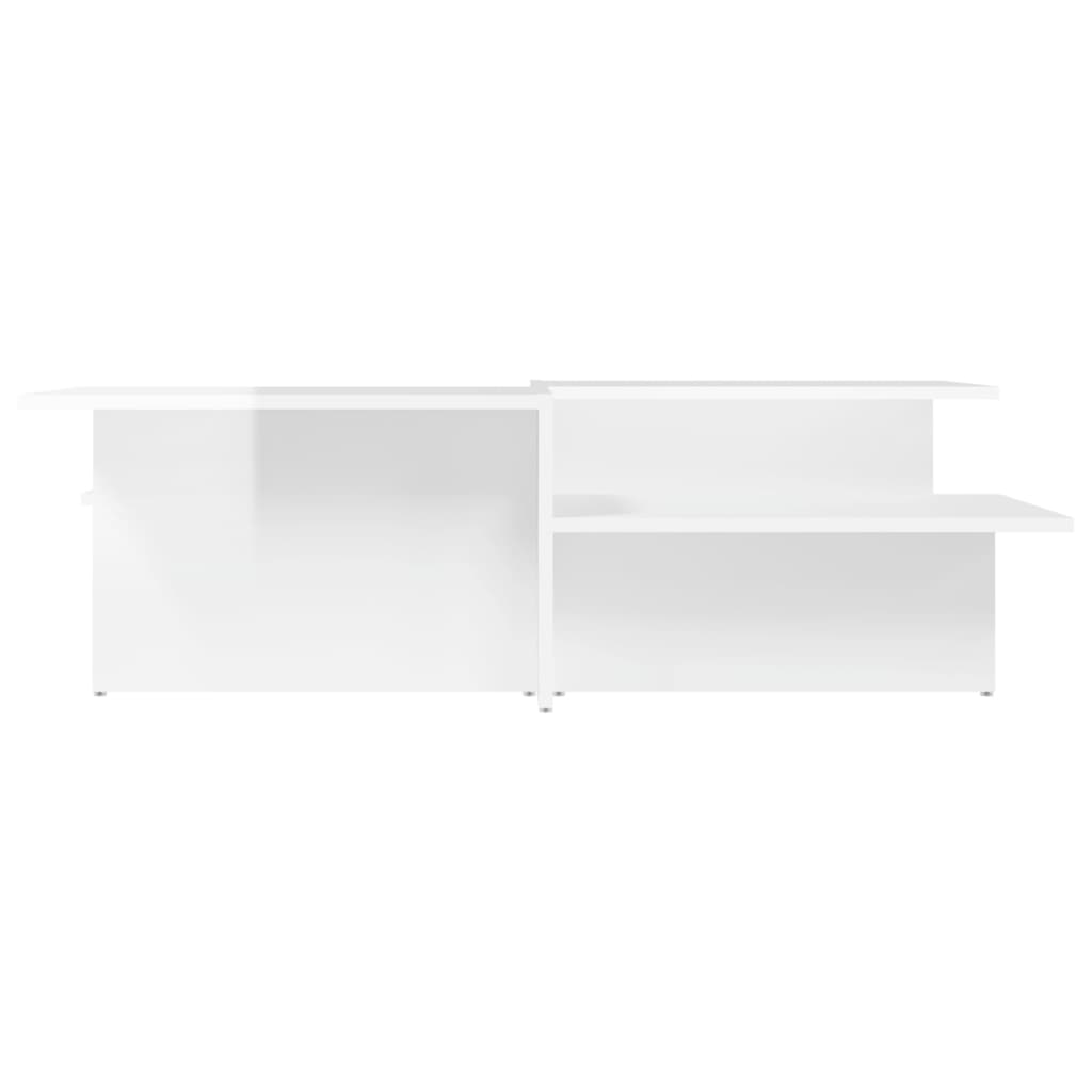 Tables basses 2 pcs blanc brillant bois d'ingénierie - XIOS