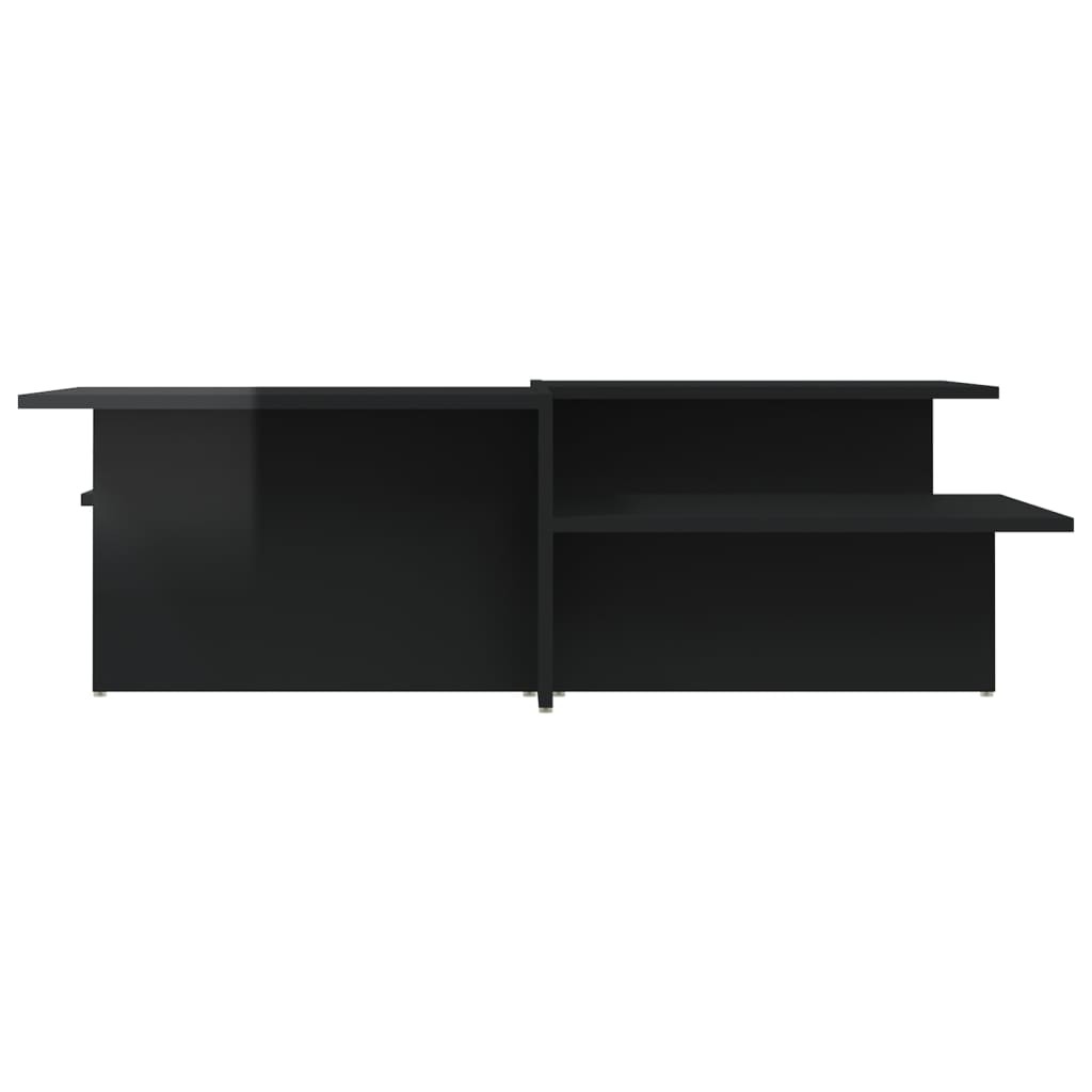 Tables basses 2 pcs noir brillant bois d'ingénierie - XIOS