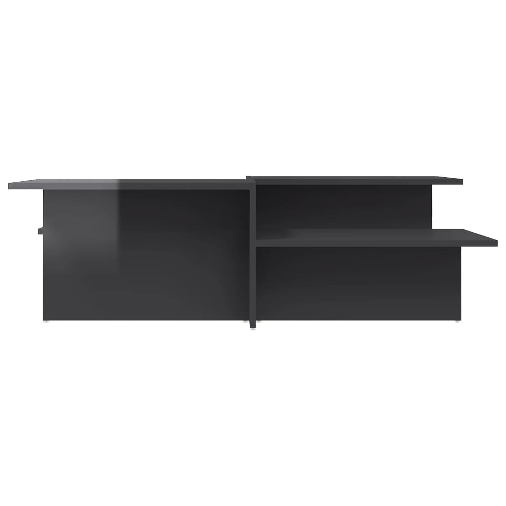 Tables basses 2 pcs gris brillant bois d'ingénierie - XIOS