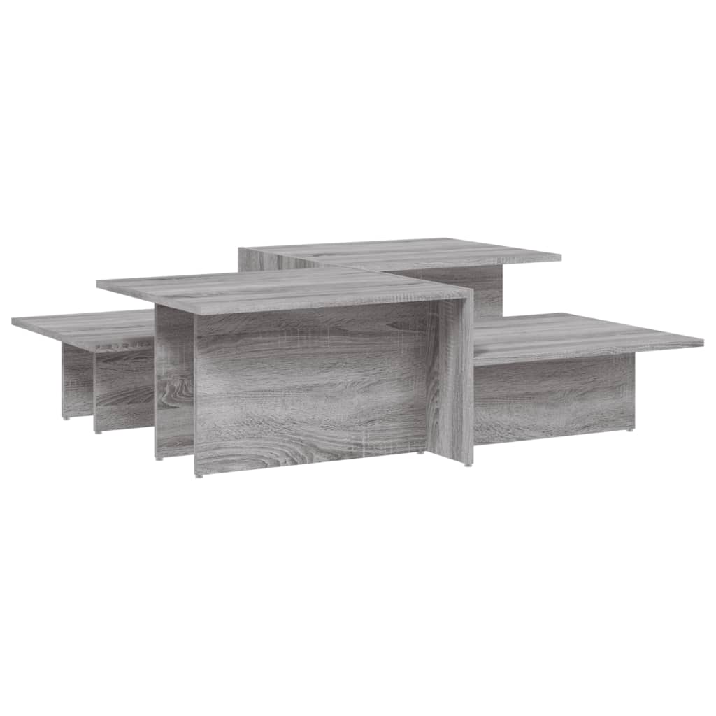 Tables basses 2 pcs Sonoma gris Bois d'ingénierie - XIOS