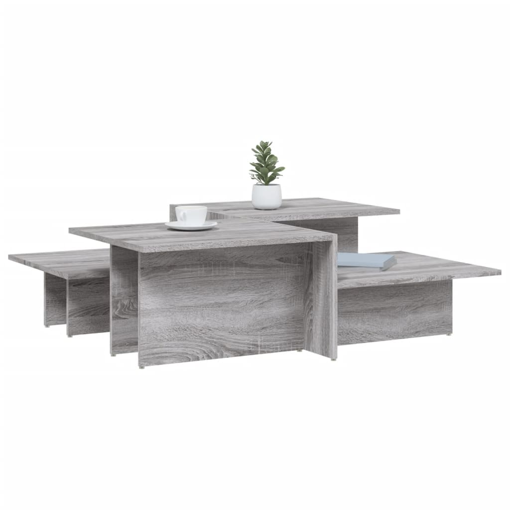 Tables basses 2 pcs Sonoma gris Bois d'ingénierie - XIOS