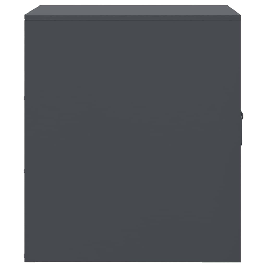 Tables de chevet 2 pcs anthracite 34,5x39x44 cm acier - XIOS