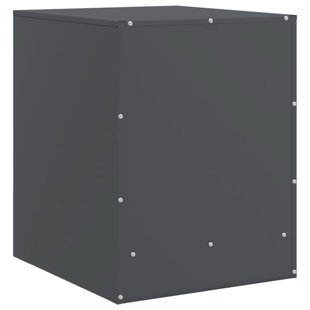 Tables de chevet 2 pcs anthracite 34,5x39x44 cm acier - XIOS