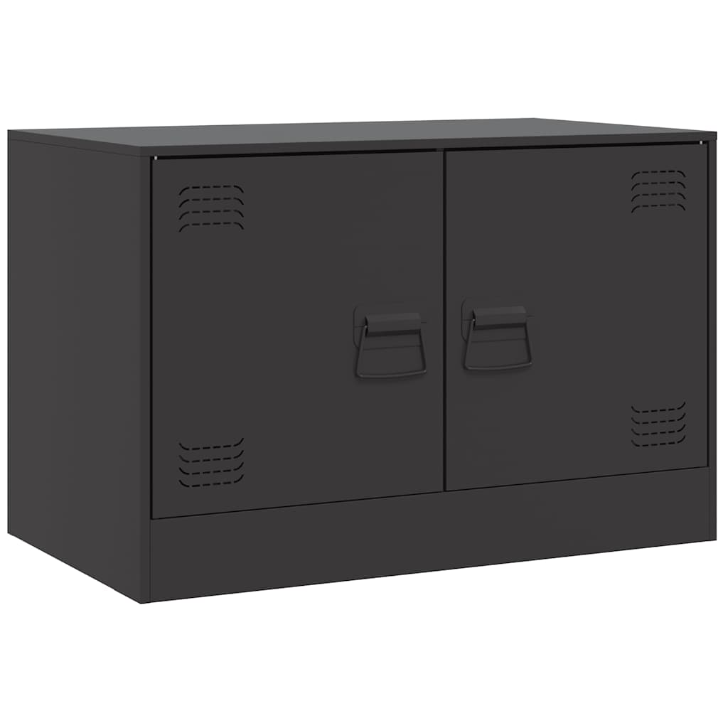 Meubles TV 2 pcs noir 67x39x44 cm acier - XIOS