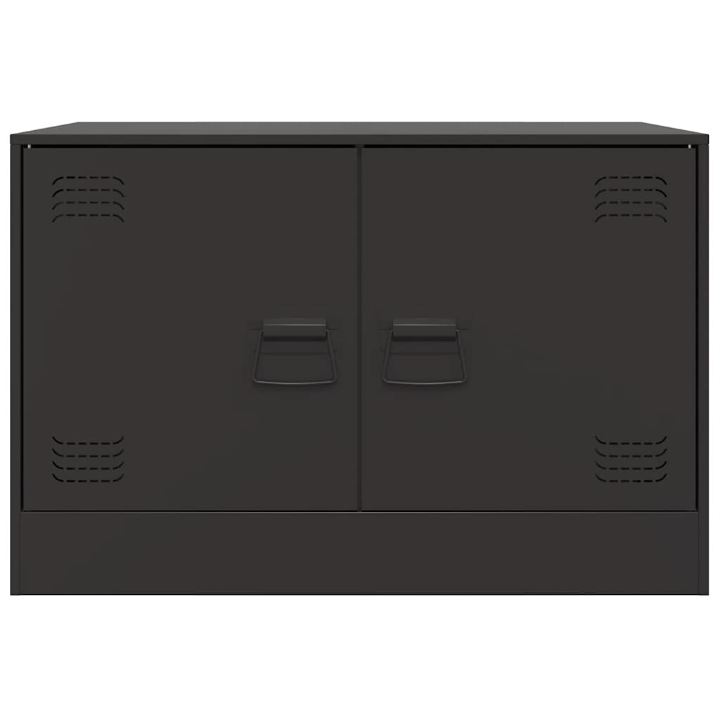 Meubles TV 2 pcs noir 67x39x44 cm acier - XIOS