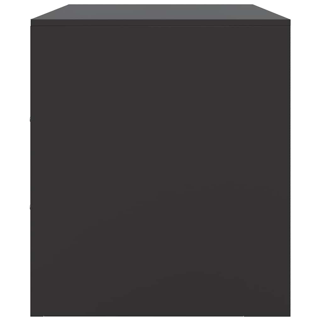 Meubles TV 2 pcs noir 67x39x44 cm acier - XIOS