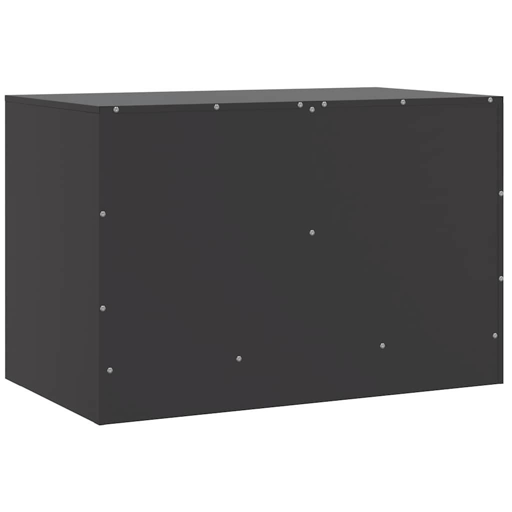 Meubles TV 2 pcs noir 67x39x44 cm acier - XIOS
