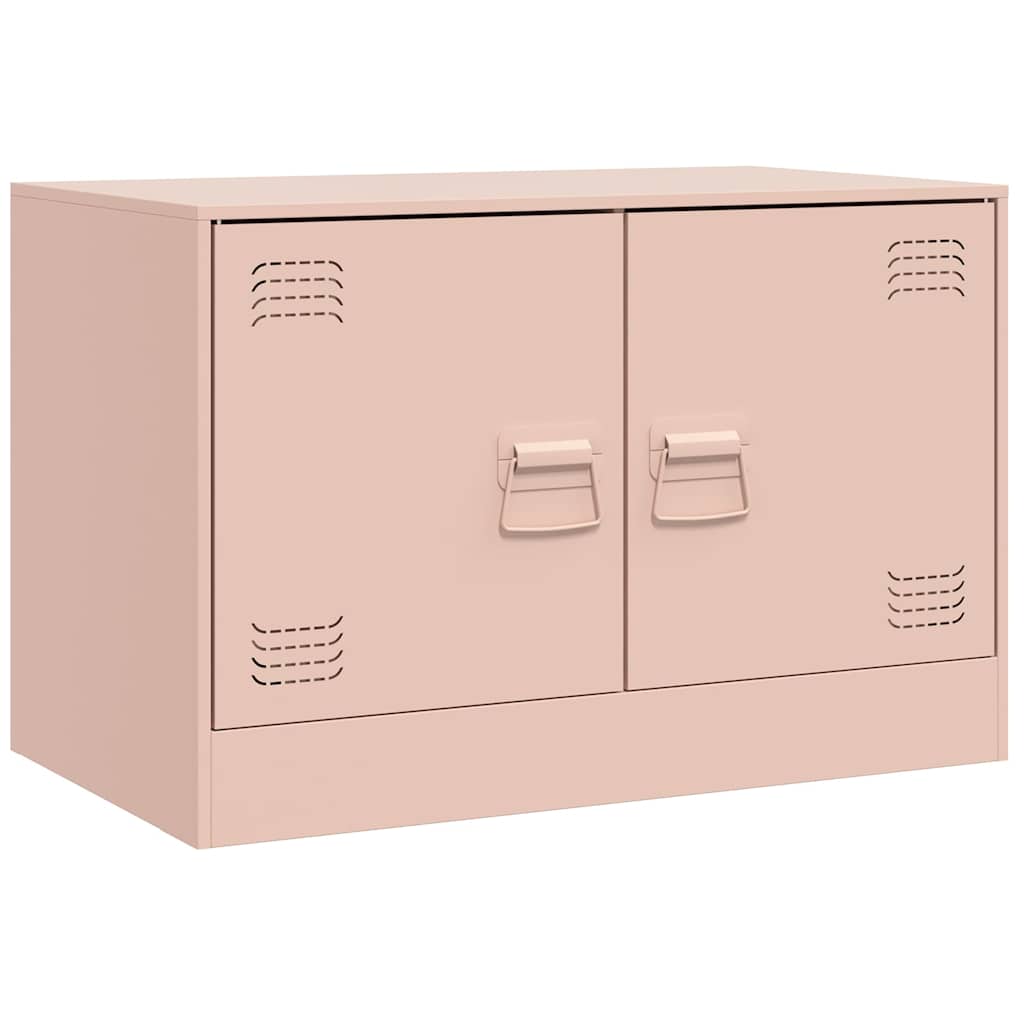 Meuble TV rose 67x39x44 cm acier - XIOS