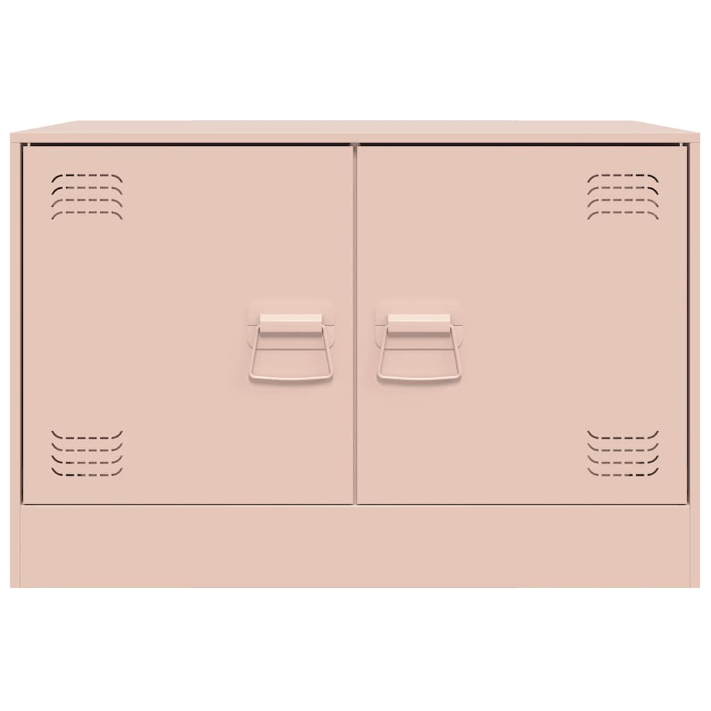 Meuble TV rose 67x39x44 cm acier - XIOS