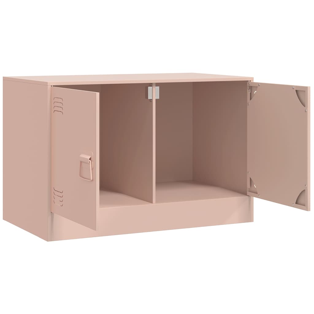 Meuble TV rose 67x39x44 cm acier - XIOS