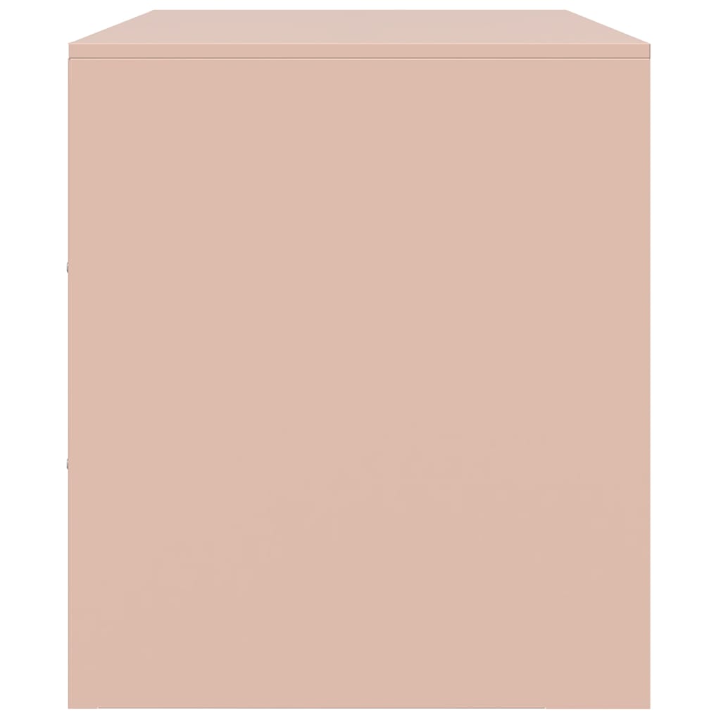 Meuble TV rose 67x39x44 cm acier - XIOS