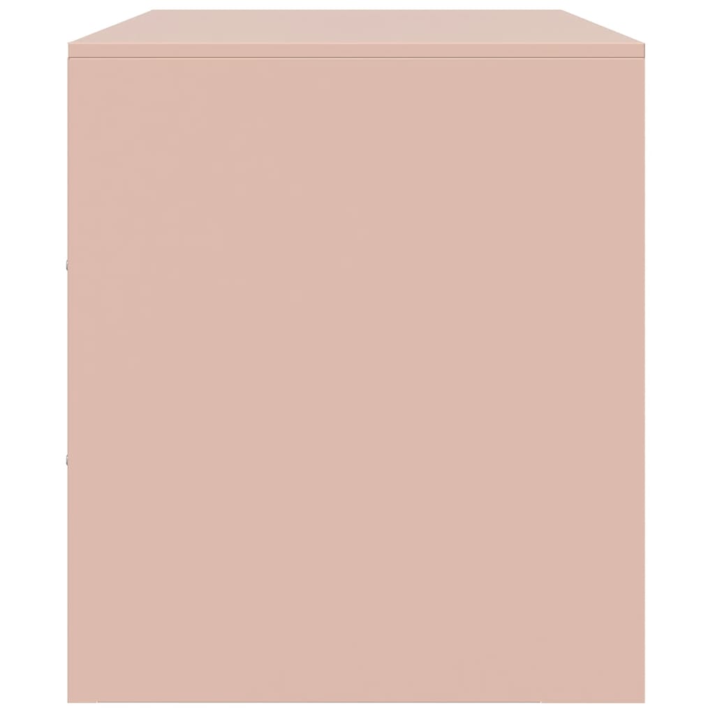Meubles TV 2 pcs rose 67x39x44 cm acier - XIOS