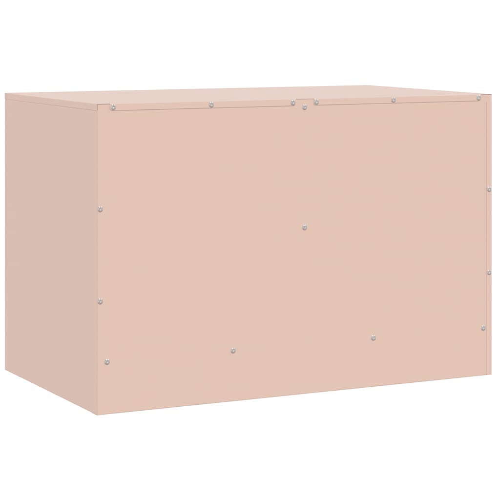 Meubles TV 2 pcs rose 67x39x44 cm acier - XIOS