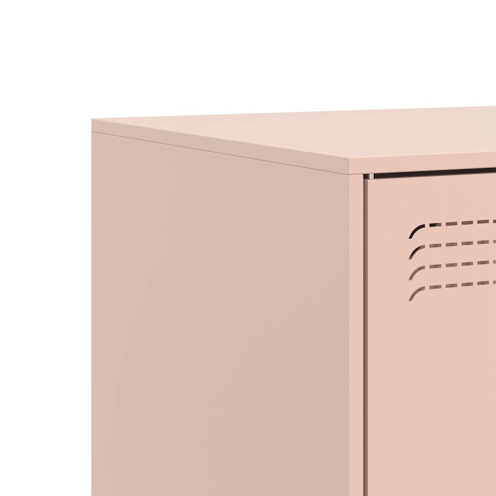 Meubles TV 2 pcs rose 67x39x44 cm acier - XIOS