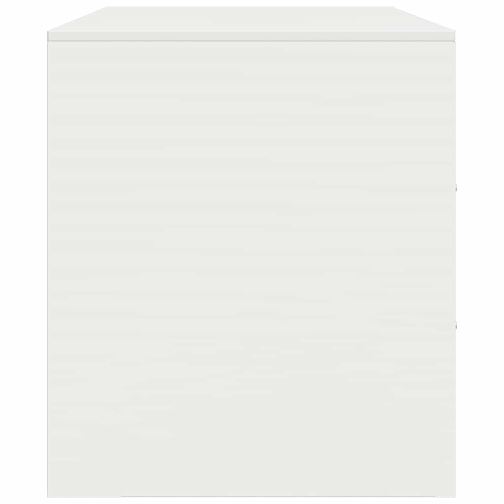 Meuble TV blanc 67x39x44 cm acier - XIOS