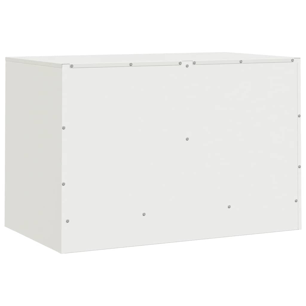 Meuble TV blanc 67x39x44 cm acier - XIOS