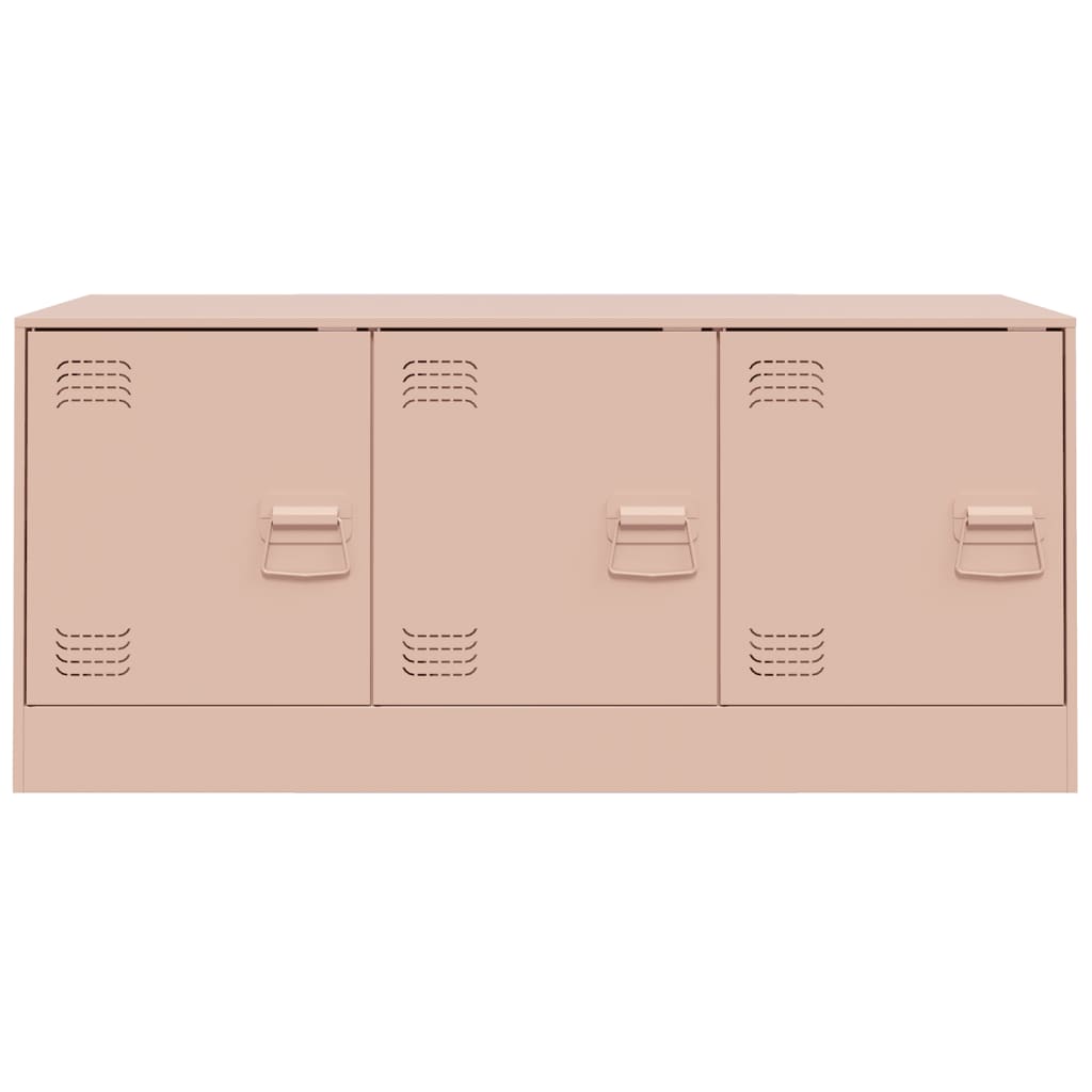 Meuble TV rose 99x39x44 cm acier - XIOS