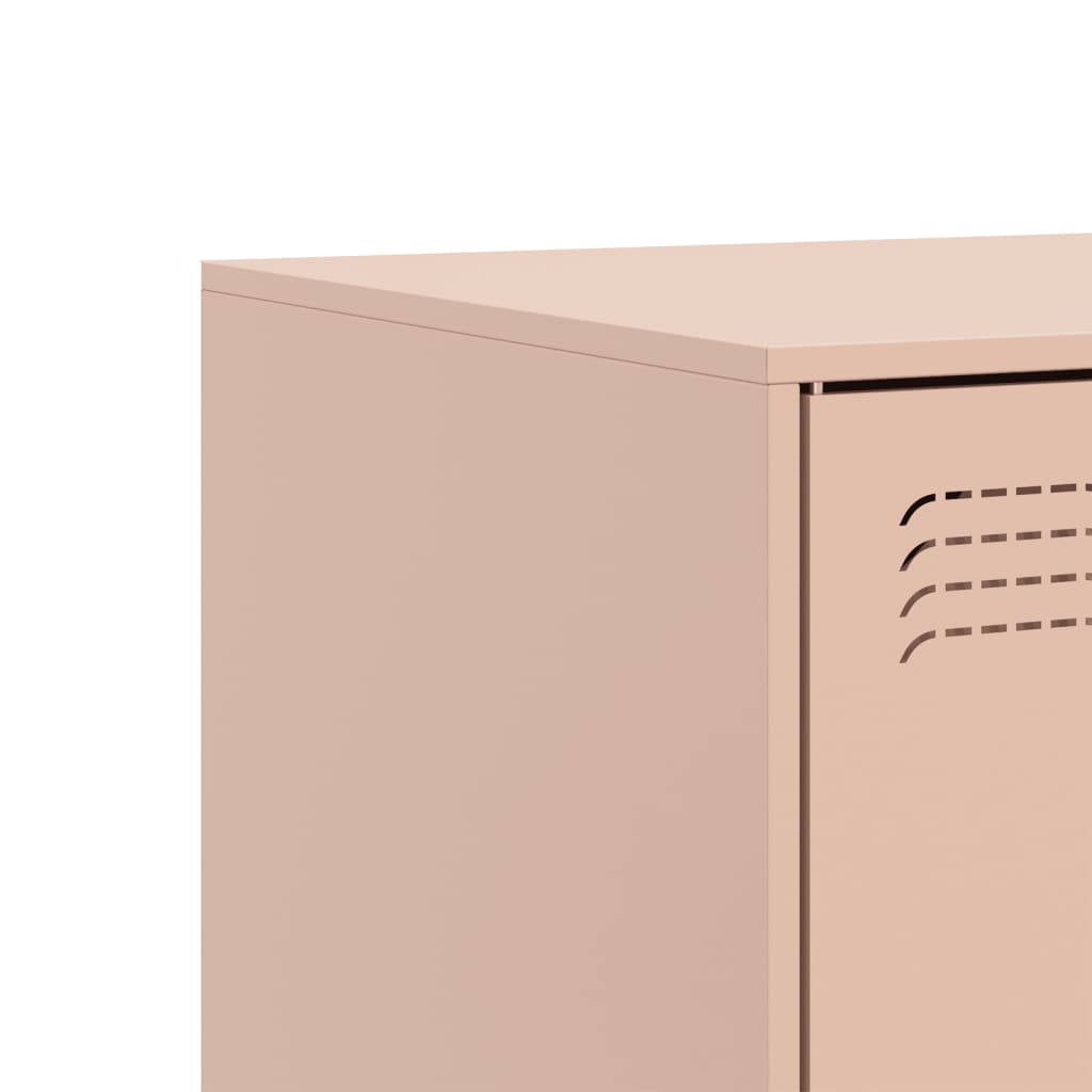 Meuble TV rose 99x39x44 cm acier - XIOS
