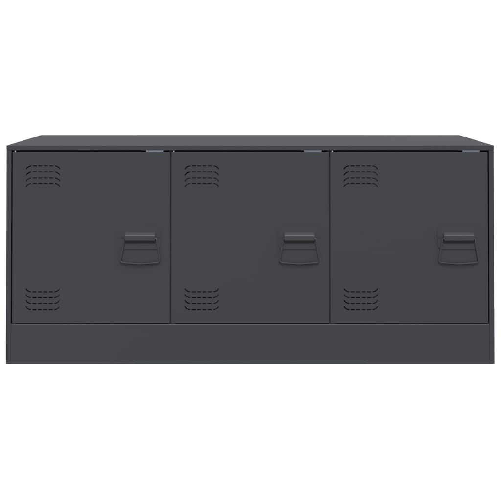 Meuble TV anthracite 99x39x44 cm acier - XIOS