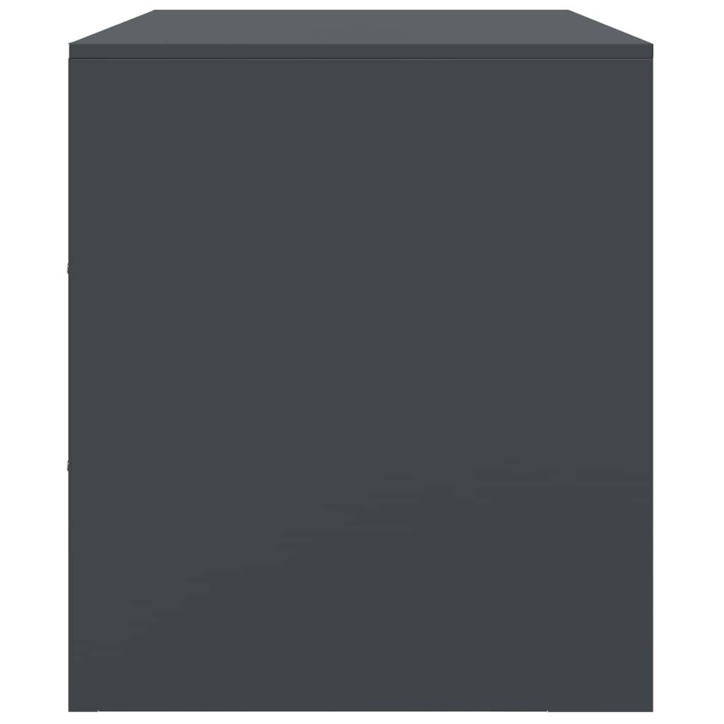 Meuble TV anthracite 99x39x44 cm acier - XIOS