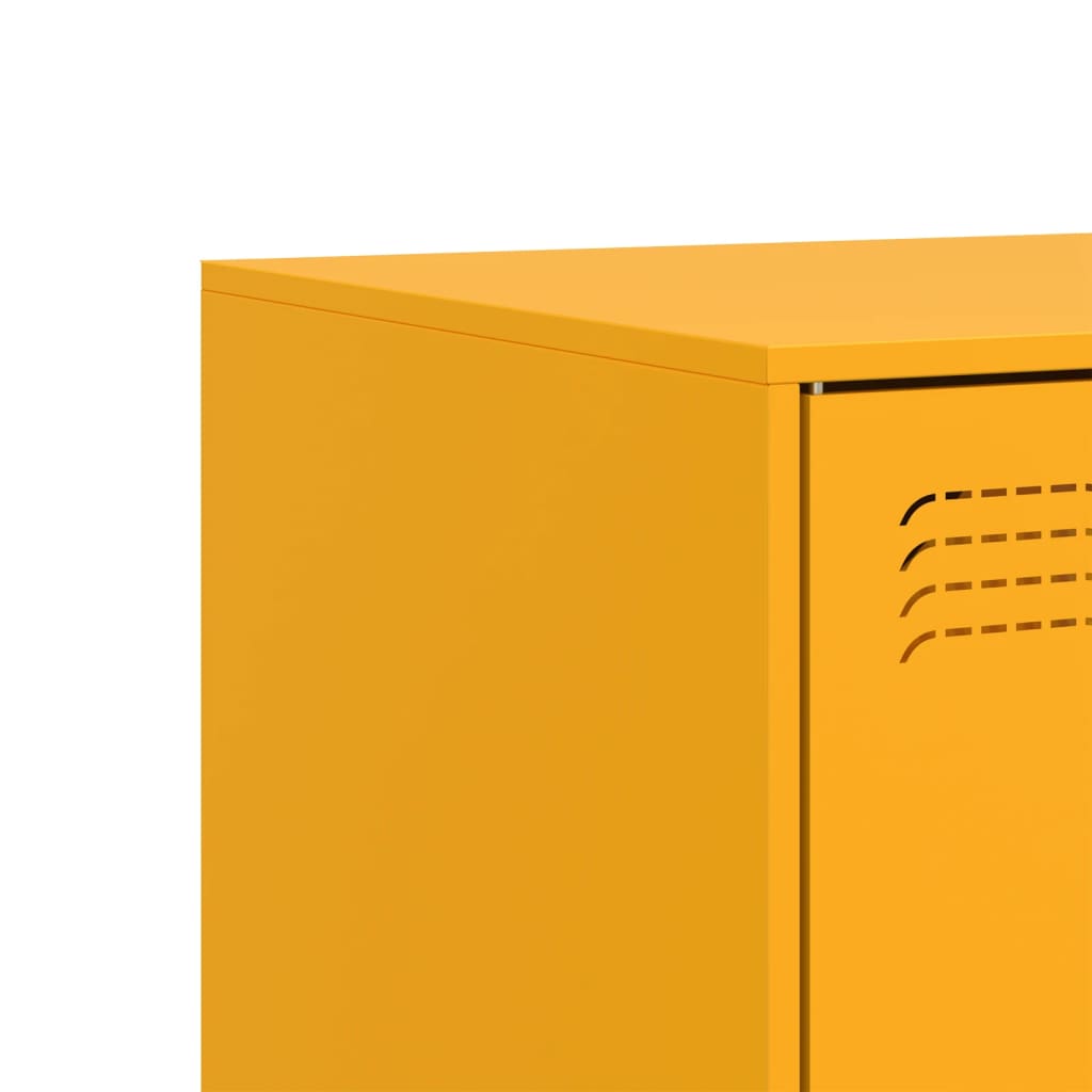Meuble TV jaune moutarde 99x39x44 cm acier - XIOS