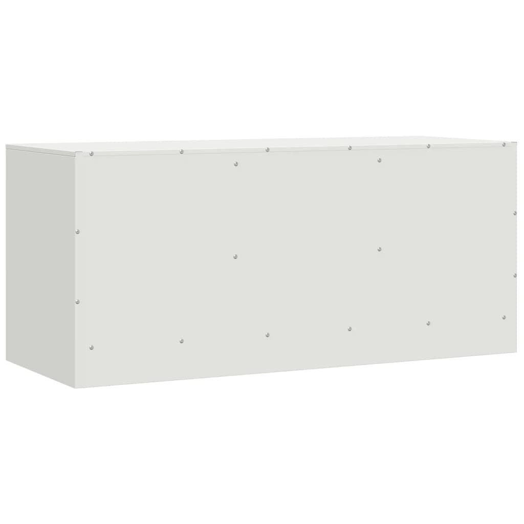 Meuble TV blanc 99x39x44 cm acier - XIOS