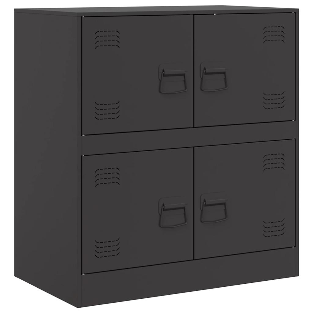 Buffet noir 67x39x73 cm acier - XIOS