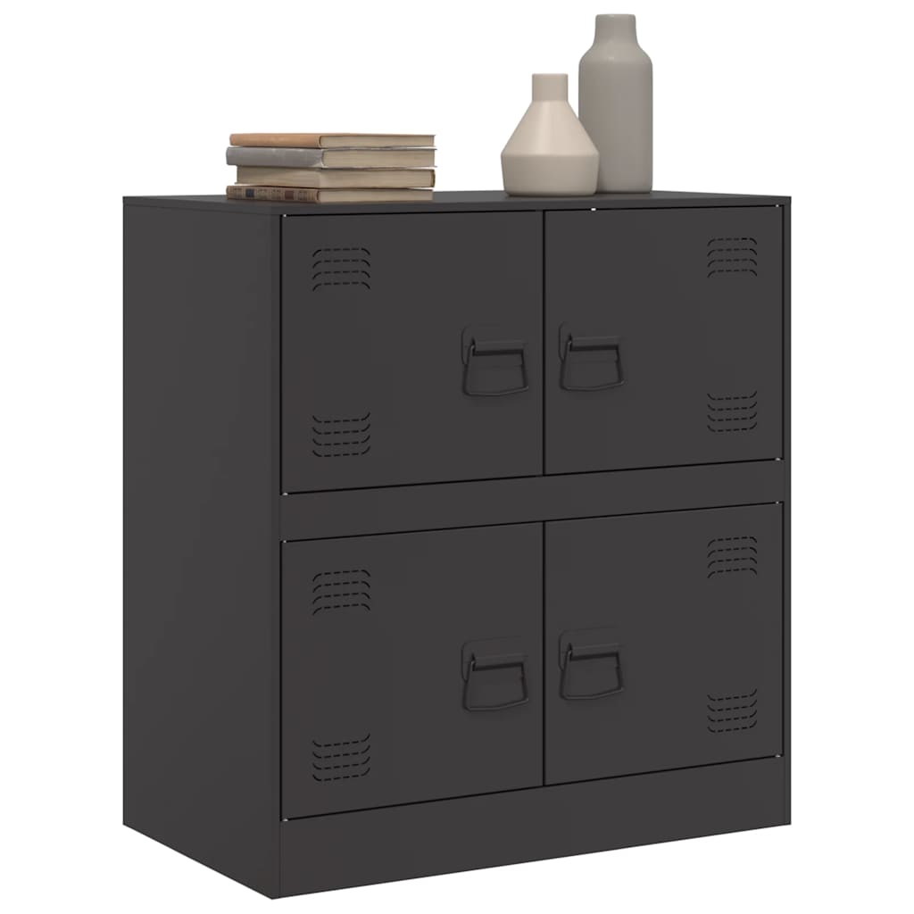Buffet noir 67x39x73 cm acier - XIOS