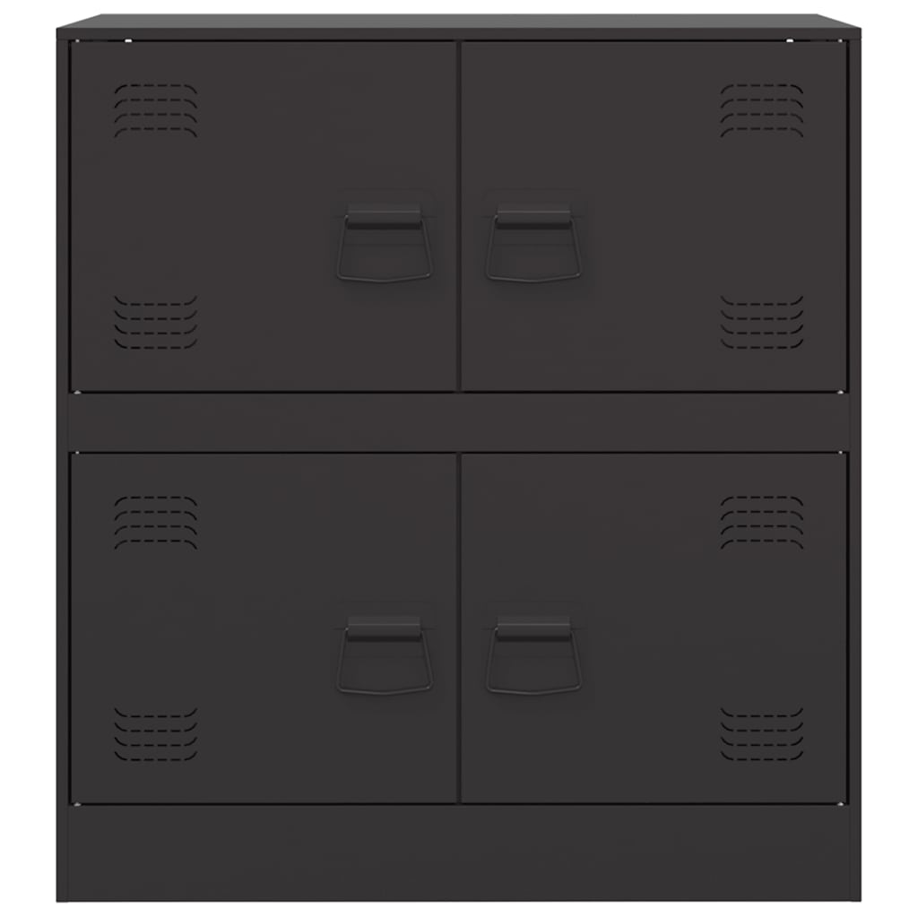 Buffet noir 67x39x73 cm acier - XIOS