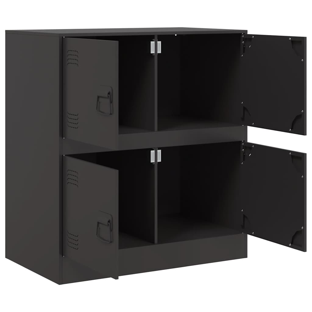 Buffet noir 67x39x73 cm acier - XIOS